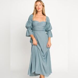 Worth collective Corrine tiered sleeve maxi dress bump friendly